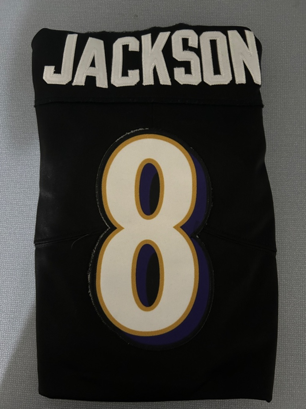 NFL Black Jersey Label Panel with Logos